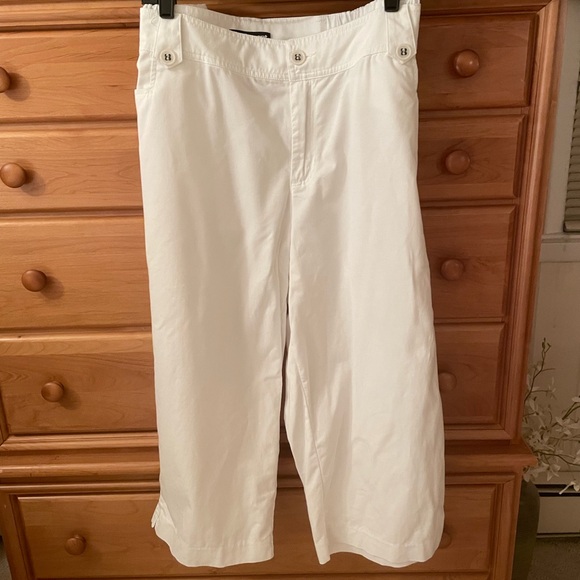 Lane Bryant Pants - Lane Bryant White Cotton Capris